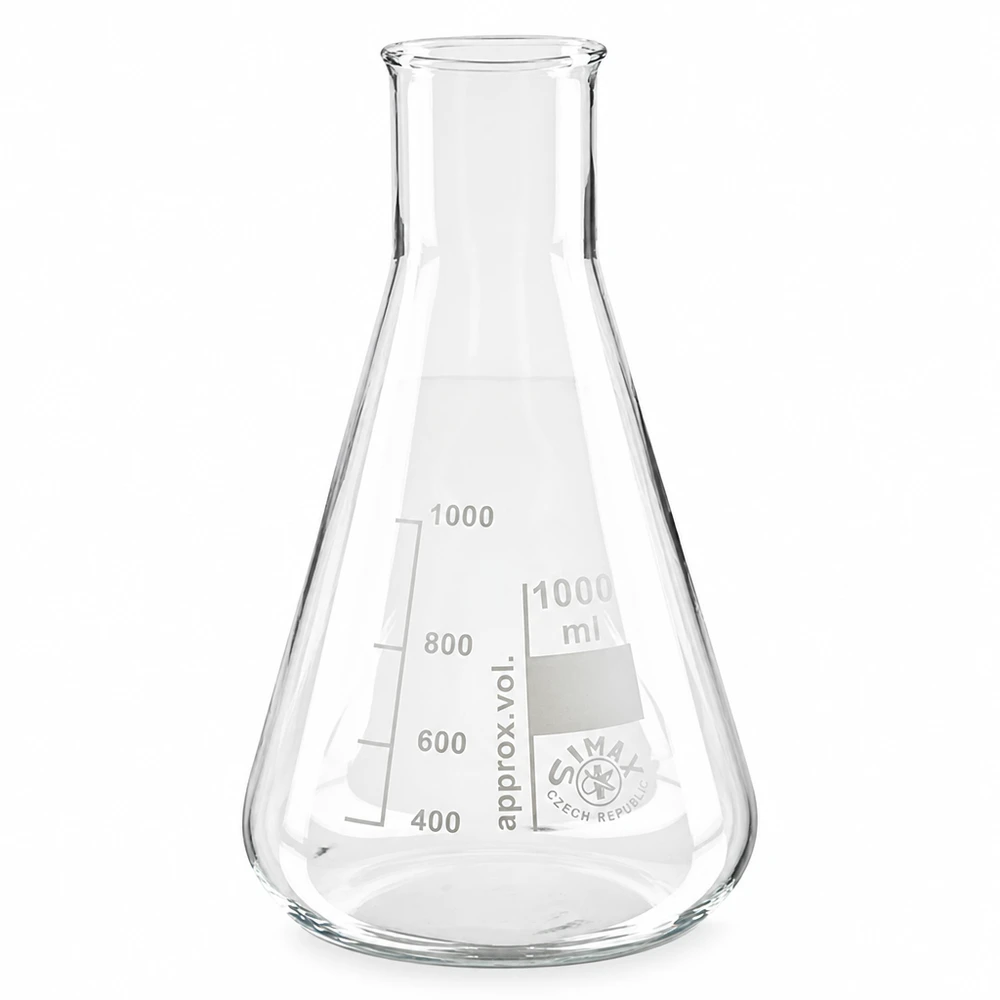 Erlenmeyer-kolbe 300 ml med bred hals Erlenmeyer-kolbe 300 ml med bred hals