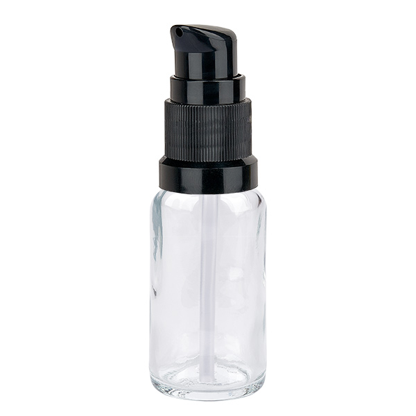 20 ml pumpeflaske sort STD ClearLine UT18/20 20 ml pumpeflaske sort STD ClearLine UT18/20