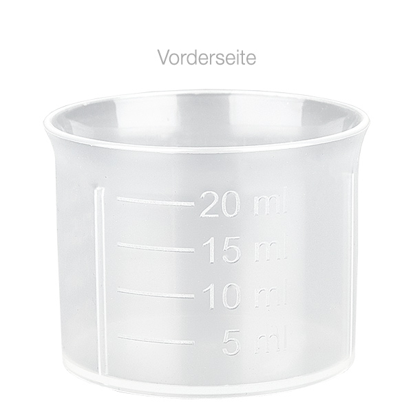 20 ml transparent doseringsbæger med skala i ApoGlas. Farmaceutisk kvalitet. 28 mm gevind. Til f.eks. ApoGlas® Euro-medicinflasker. 20 ml transparent doseringsbæger med skala i ApoGlas. Farmaceutisk kvalitet. 28 mm gevind. Til f.eks. ApoGlas® Euro-medicinflasker.