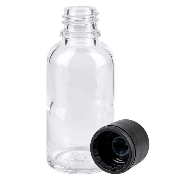 30ml flaske 6mm SV sort STD ClearLine UT18/30 30ml flaske 6mm SV sort STD ClearLine UT18/30