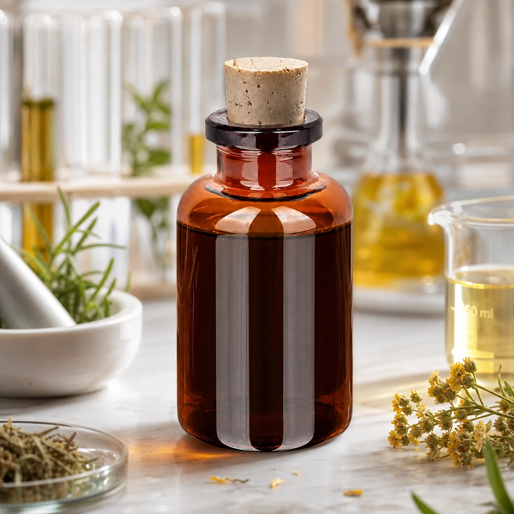Flaske ravfarvet glas 20ml med kork 11/14mm Handliche Braunglasflasche 20ml Korkenverschluss 11/14mm ideal für Aromatherapie