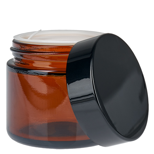 Glaskrukke 60 ml brun med indsatslåg UNiTWIST