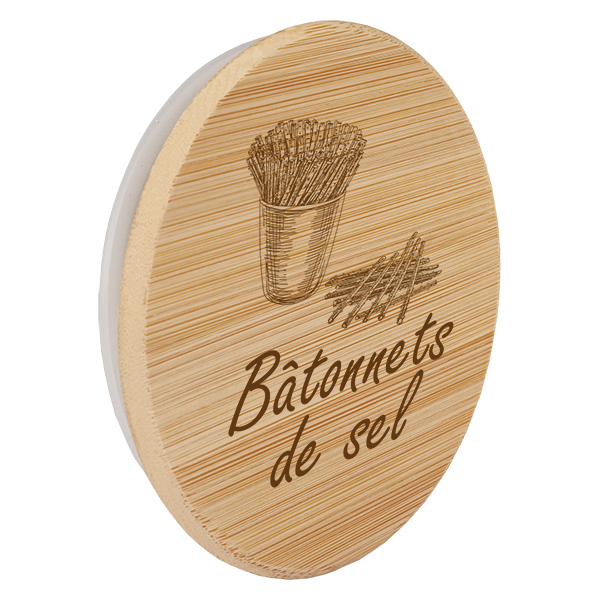 Kappe i træ "Bâtonnets de sel" til WECK RR100 Kappe i træ "Bâtonnets de sel" til WECK RR100