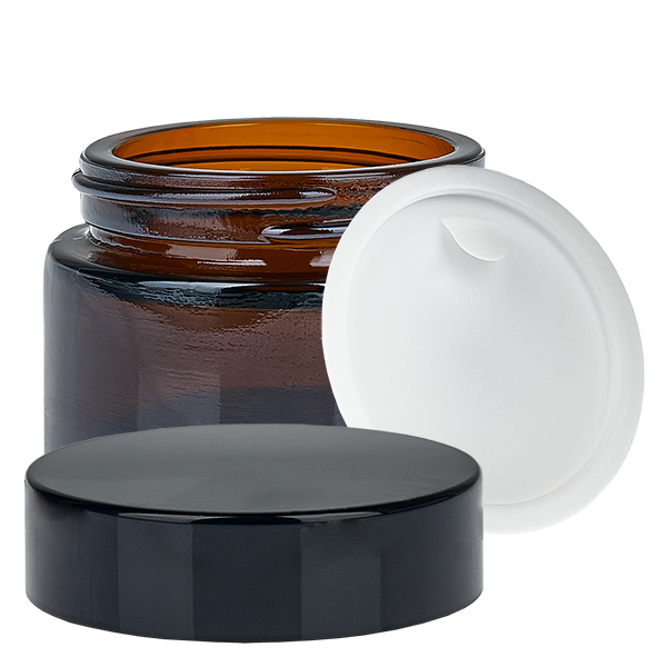 Glaskrukke 30 ml brun med indsatslåg UNiTWIST Glaskrukke 30 ml brun med indsatslåg UNiTWIST