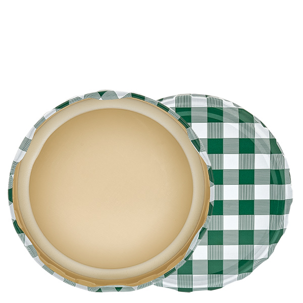 82mm BasicSeal låg ternet grøn/hvid (TO82) UN...