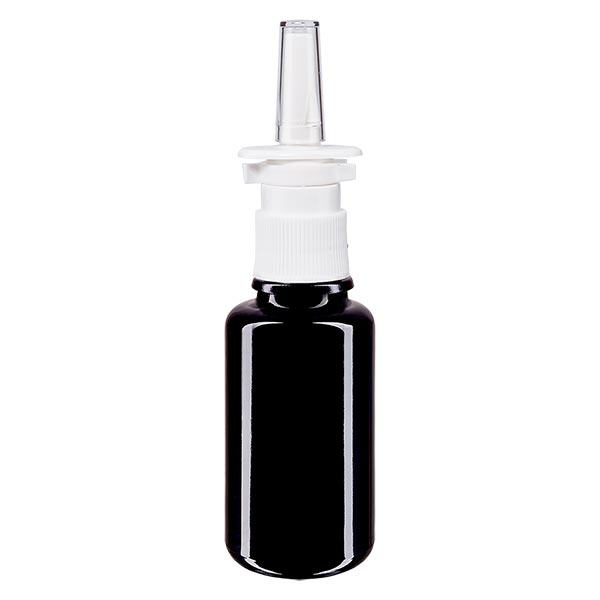 Apoteksflaske viol. 20ml næseforstøver hvid St Apoteksflaske viol. 20ml næseforstøver hvid St