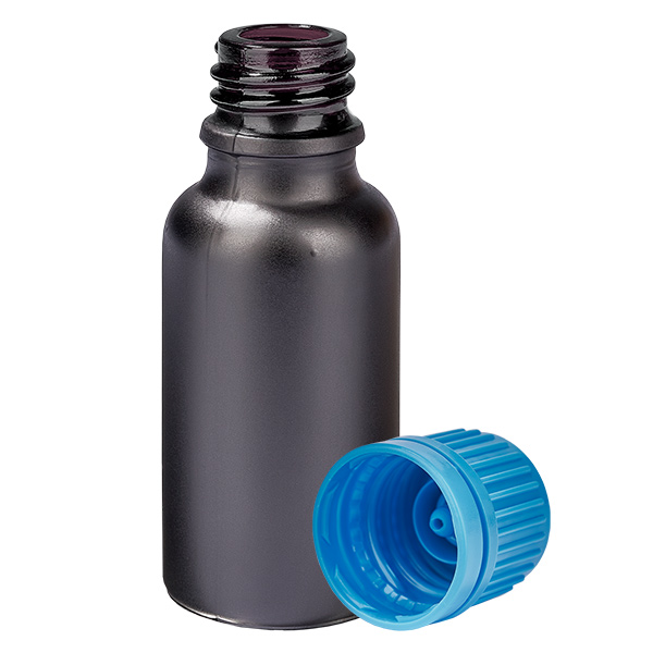 20 ml flaske 11 mm SV blå OV BlackLine UT18/20 20 ml flaske 11 mm SV blå OV BlackLine UT18/20