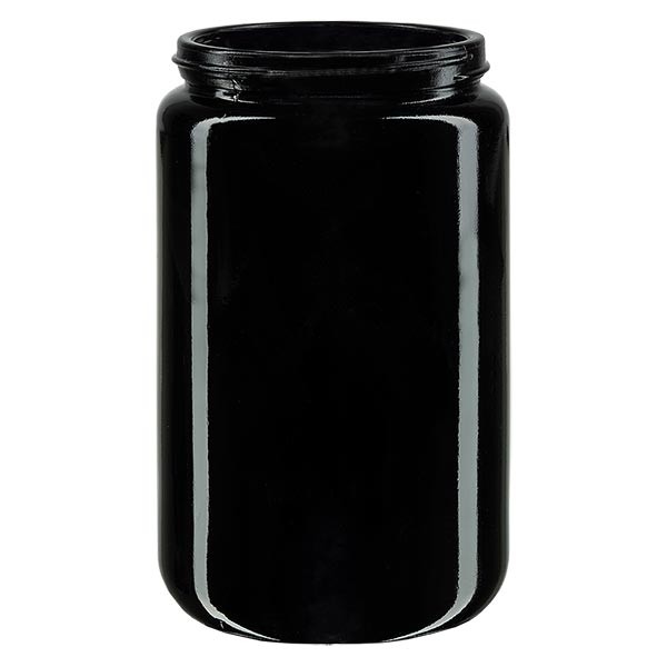 Krukke med bred munding+ violet glas 400 ml, uden låg