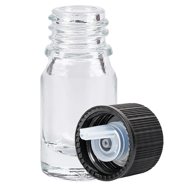 5ml Dropperflaske 1mm sort STD ClearLine UT18/5 5ml Dropperflaske 1mm sort STD ClearLine UT18/5