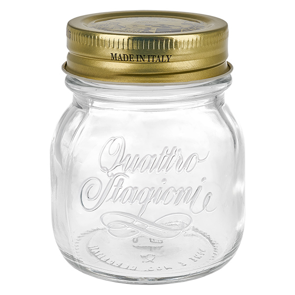150 ml rundt glas "Quattro Stagioni" med låg