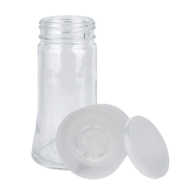 Salt-/krydderikrukke 95 ml med kværn, Vario, hvid Salt-/krydderikrukke 95 ml med kværn, Vario, hvid