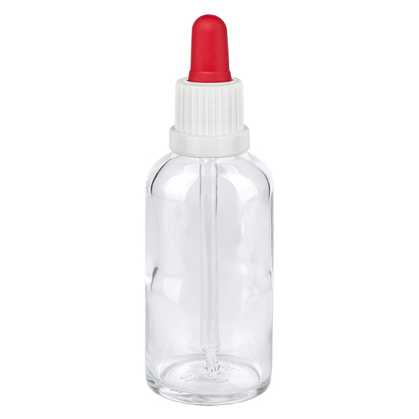 50 ml pipetteflaske hvid/rød OV ClearL. UT18/50 50 ml pipetteflaske hvid/rød OV ClearL. UT18/50