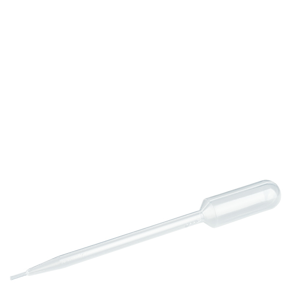 Transferpipette, nominel volumen: 6 ml, (LxB): 146 x 15 mm, materiale: LD-PE, transparent, dråbestørrelse: 20 µl - 30 µl, 400 stk./karton Transferpipette, nominel volumen: 6 ml, (LxB): 146 x 15 mm, materiale: LD-PE, transparent, dråbestørrelse: 20 µl - 30 µl, 400 stk./karton