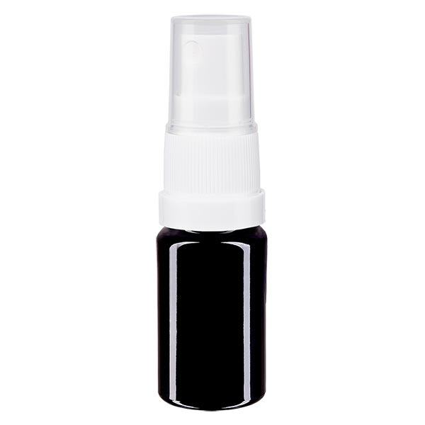 Apotekerflaske viol. 5ml spraytilbehør hvid Apotekerflaske viol. 5ml spraytilbehør hvid