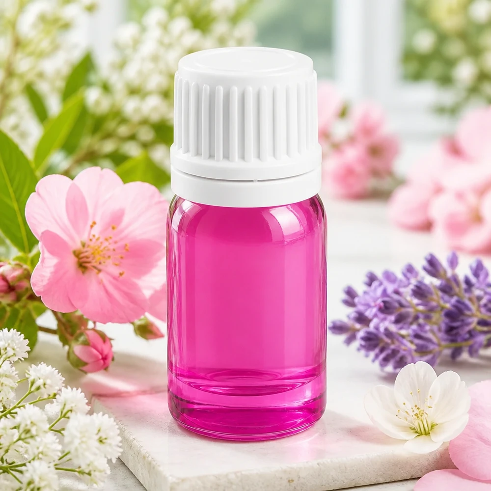5ml flaske 11mm skruelåg hvid Originality skruelåg PurpleLine UT18/5 Professionel 5 ml PurpleLine-glasflaske med tamper-evident-lukning til sikker produktopbevaring