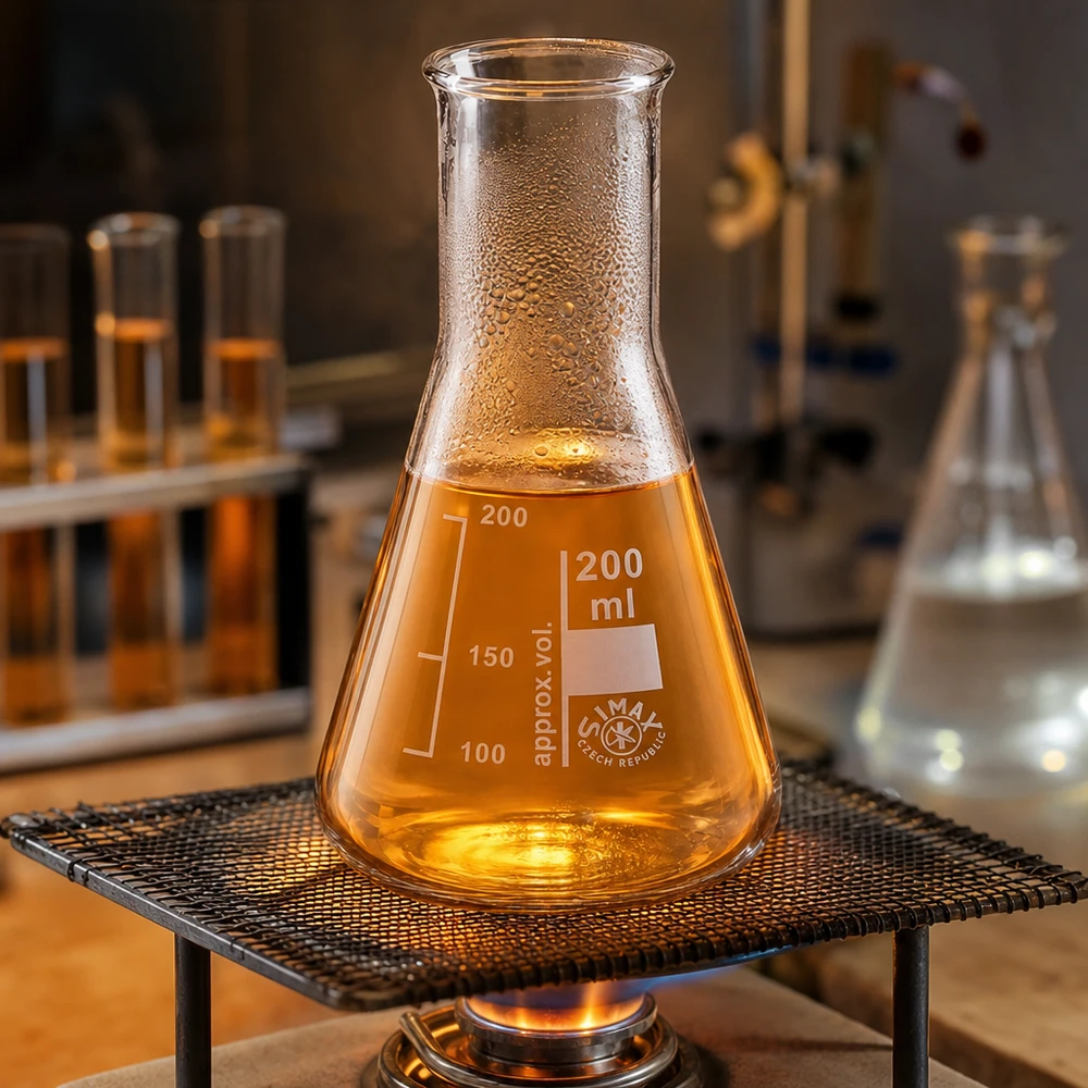 Erlenmeyer-kolbe 200 ml med smal hals Erlenmeyer-kolbe 200 ml med smal hals