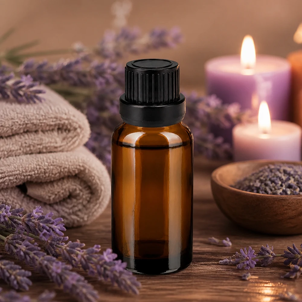 20 ml dråbeflaske 2 mm sort OV BrownLine UT18/20 20 ml dråbeflaske BrownLine af høj kvalitet lavet af UV-beskyttende ravfarvet glas med professionel dråbeindsats