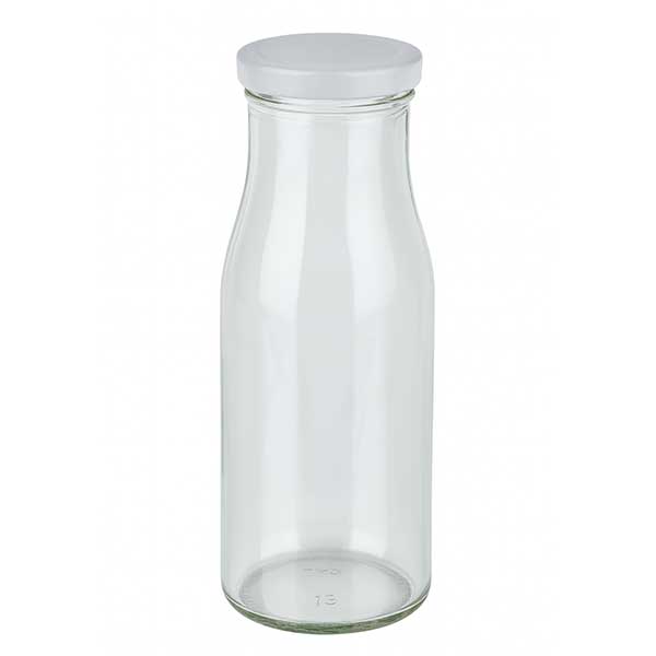 150 ml flaske med BasicSeal-låg hvid UNiTWIST