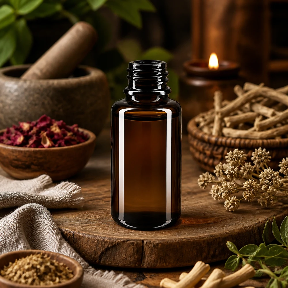 Violet glasflaske 20ml DIN 18 (Mironglas) 20 ml Miron violet glasflaske Orion med dryptæt åbning til aromaterapi og naturopati