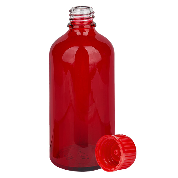 100 ml flaske 11 mm SV rød STD RedLine UT18/100 100 ml flaske 11 mm SV rød STD RedLine UT18/100