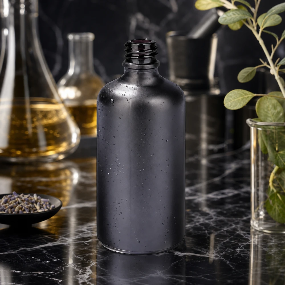 100 ml apoteksflaske BlackLine UT18/100 UNiTWIST 100 ml apotekerflaske BlackLine UT18/100 UNiTWIST med UNiTWIST-lukkesystem for nem håndtering
