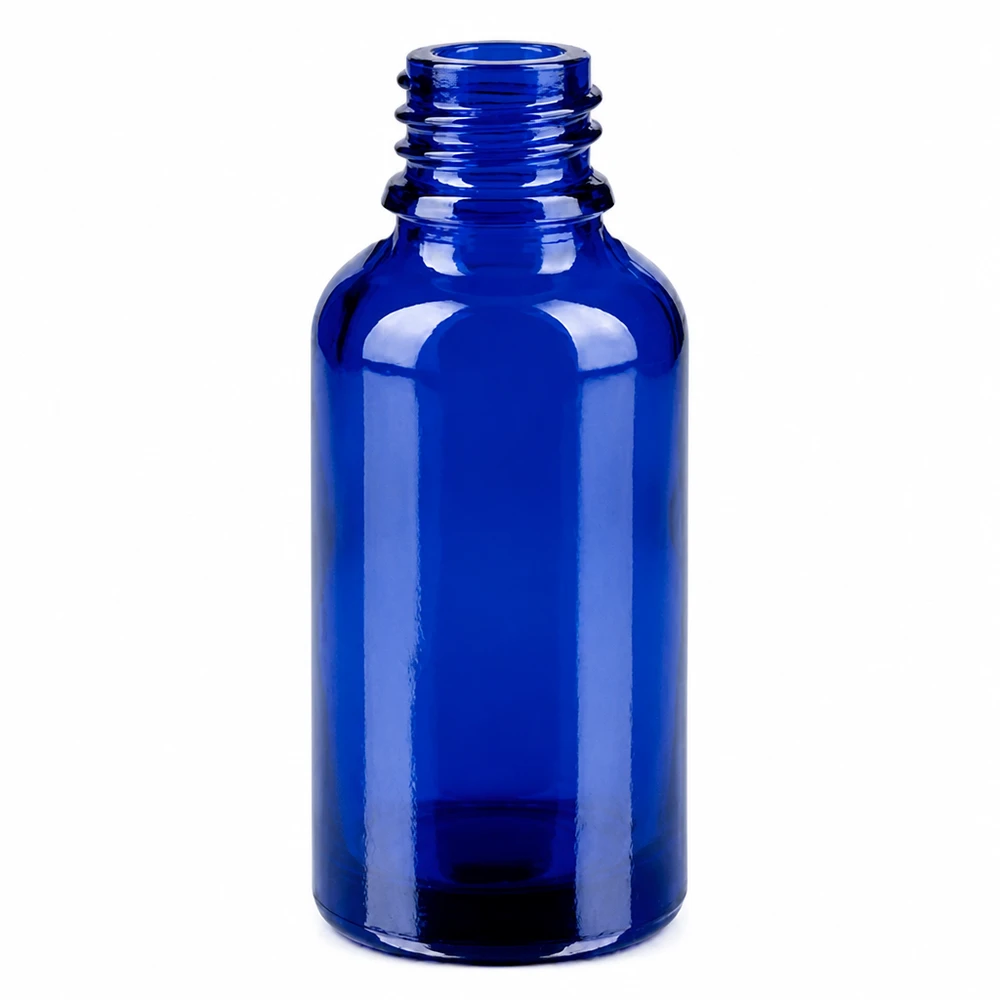 30 ml flaske 11 mm SV grøn STD BlueLine UT18/30 30 ml glasflaske i dybblå med 11 mm gevind til professionel brug