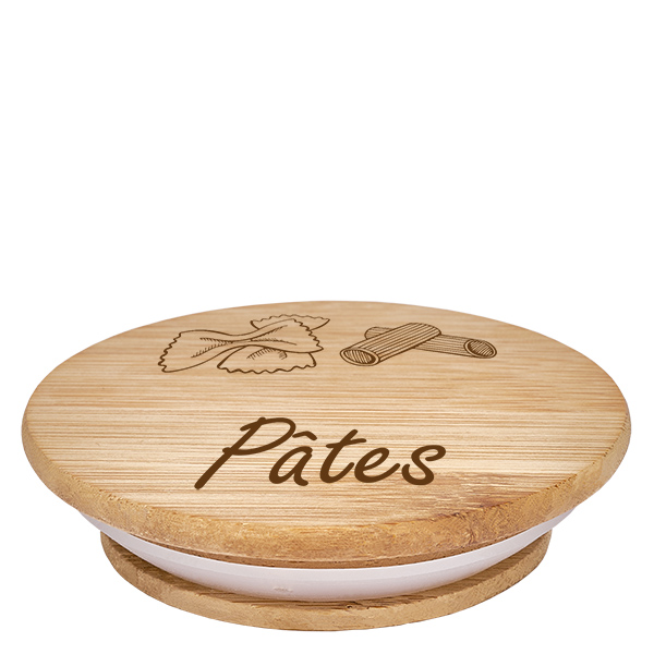 Kappe i træ "Pâtes" til WECK RR100 Kappe i træ "Pâtes" til WECK RR100