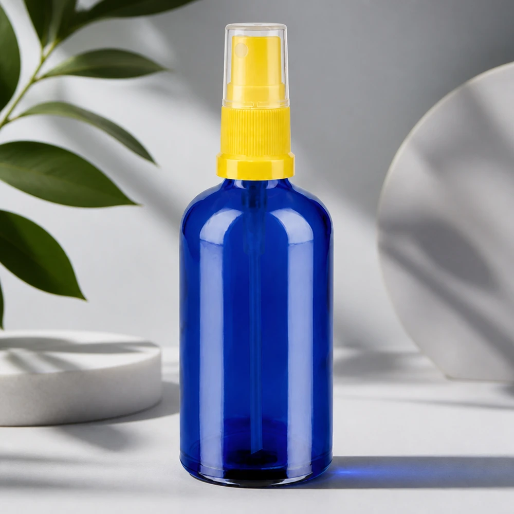 Kompakt 100 ml sprayflaske med finfordelt sprayhoved til gør-det-selv-kosmetik og rengøringsprodukter