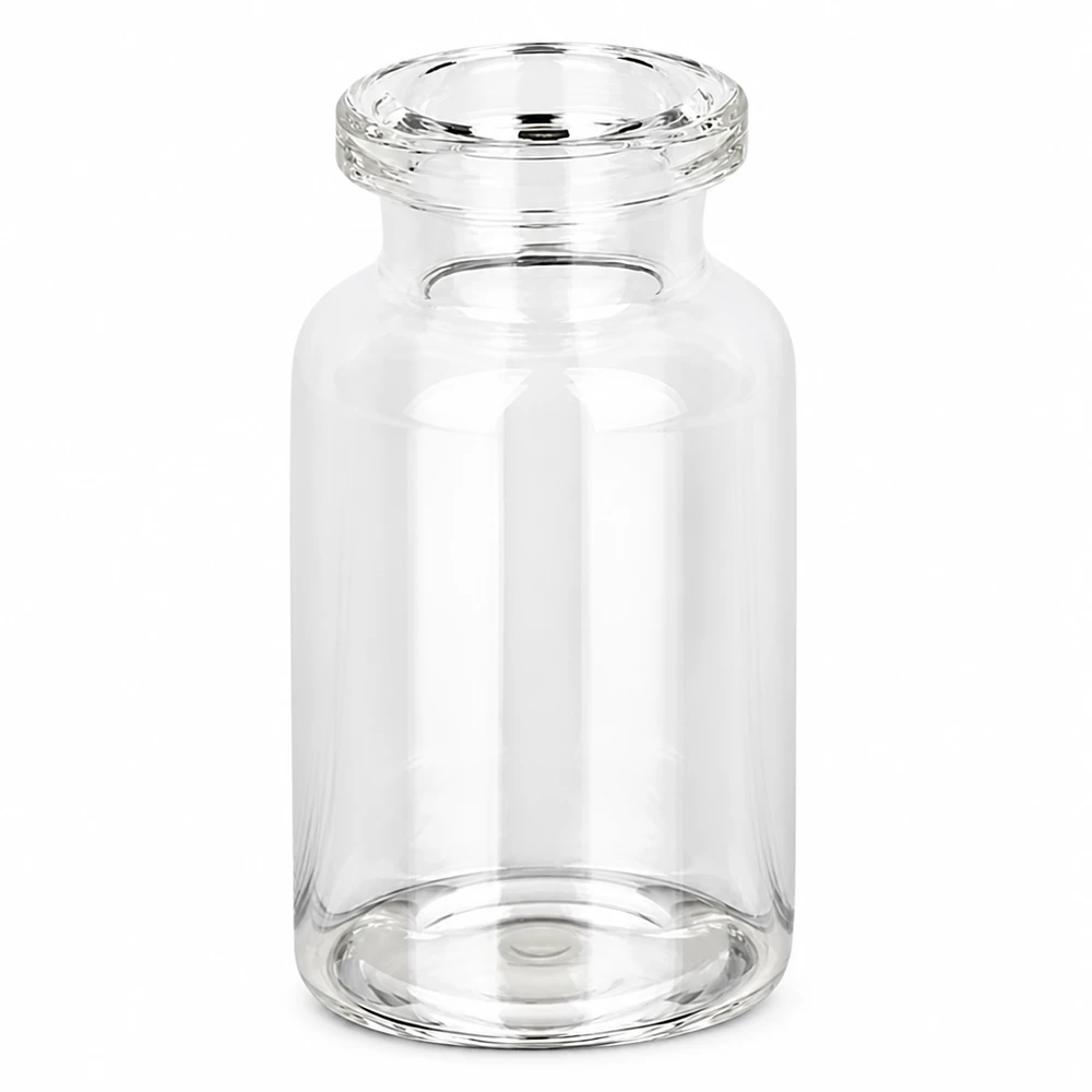 Injektionsflaske i klart glas 10 ml Transparente 10ml Glasvial Injektionsflasche mit Crimphals für Impfstoffe und Medikamente