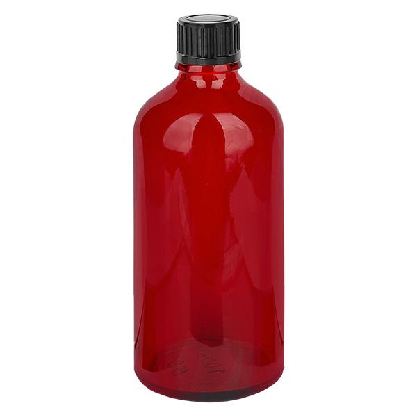 100 ml flaske 11 mm SV sort STD RedLine UT18/100 100 ml flaske 11 mm SV sort STD RedLine UT18/100
