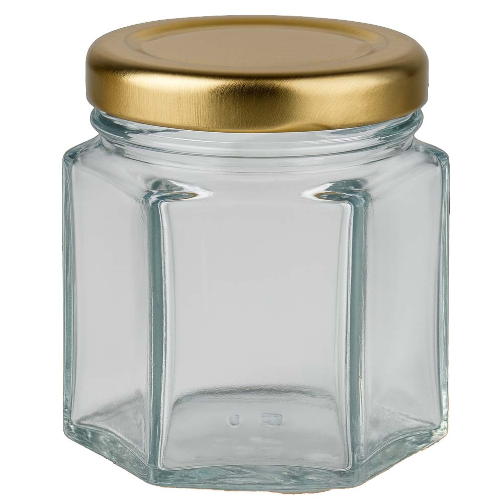 60 g honningglas med gyldent låg BasicSeal UNiTWIST