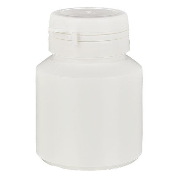 Kapselæske 40 ml hvid med Jaycap OV hvid Kapselæske 40 ml hvid med Jaycap OV hvid