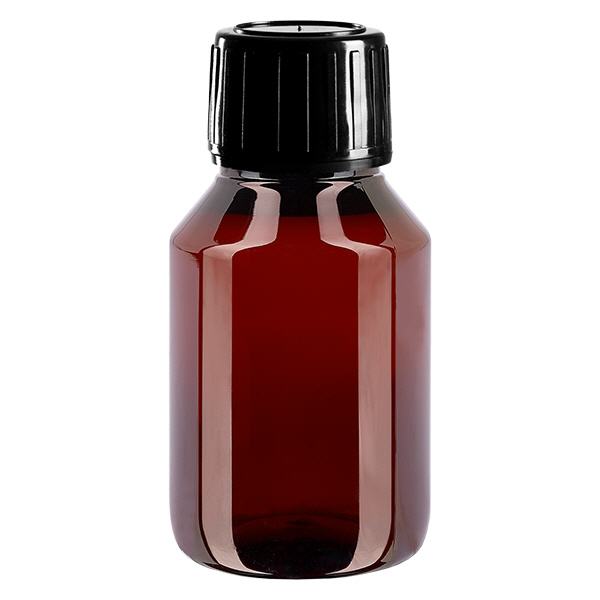 PET-flaske 50 ml med sort sprayhætte OV PET-flaske 50 ml med sort sprayhætte OV