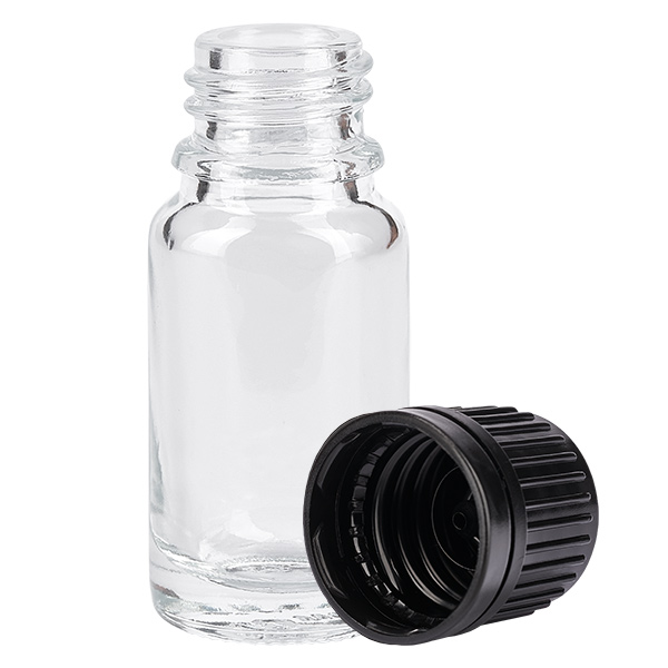 10 ml flaske 11 mm SV sort OV ClearLine UT18/10 10 ml flaske 11 mm SV sort OV ClearLine UT18/10
