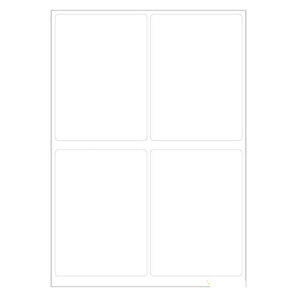 Universal labels hvid (24 klistermærker) 40x55mm | 6 ark = 24 papirklistermærker Universal labels hvid (24 klistermærker) 40x55mm | 6 ark = 24 papirklistermærker
