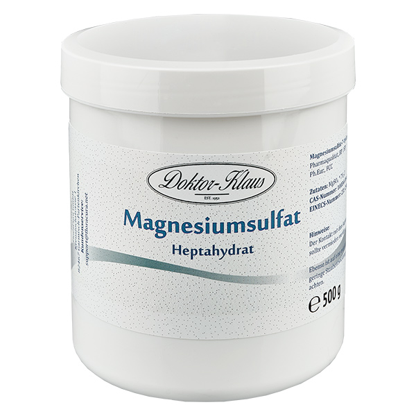 500 g Doktor-Klaus magnesiumsulfat 7-hydrat 500 g Doktor-Klaus magnesiumsulfat 7-hydrat