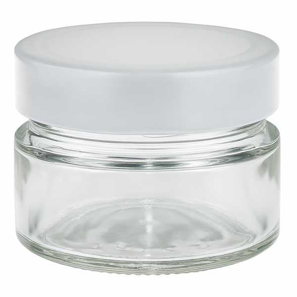 80 ml rund krukke med BasicSeal-låg hvid dyb UNiTWIST