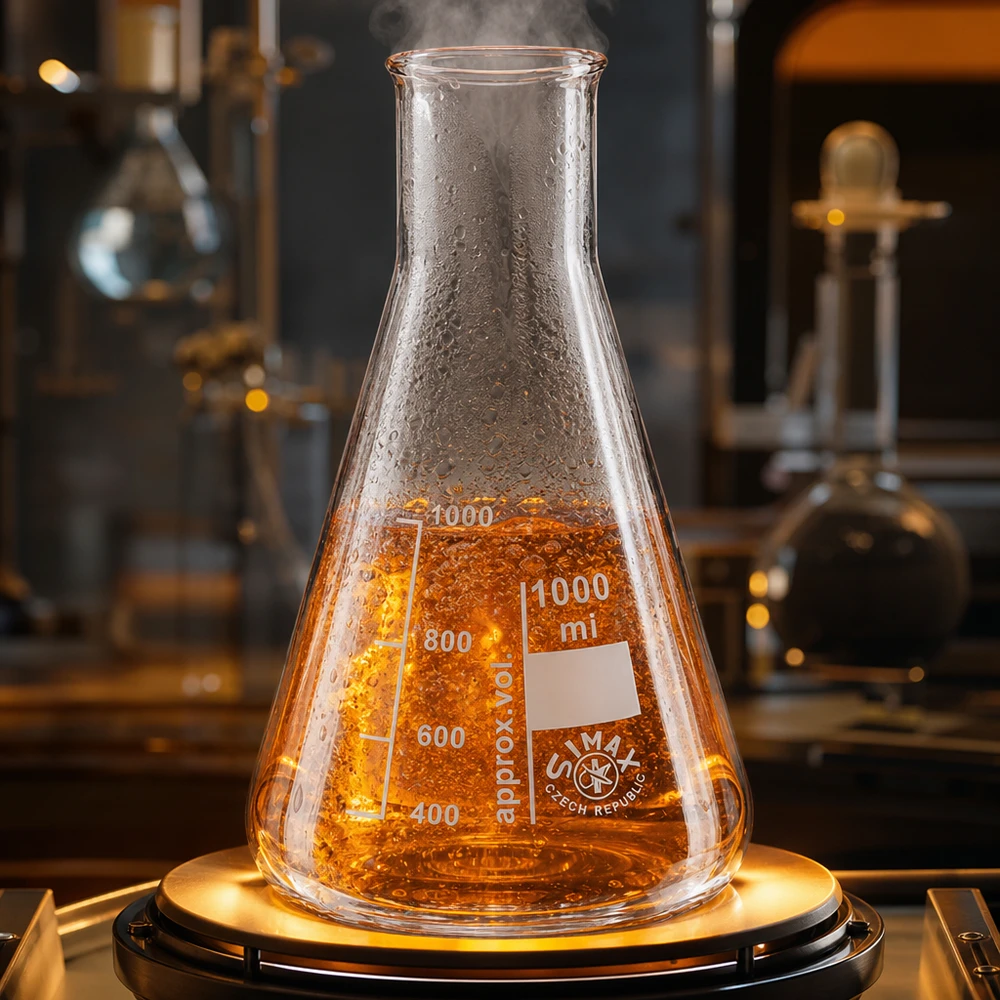 Erlenmeyer-kolbe 300 ml med bred hals Erlenmeyer-kolbe 300 ml med bred hals