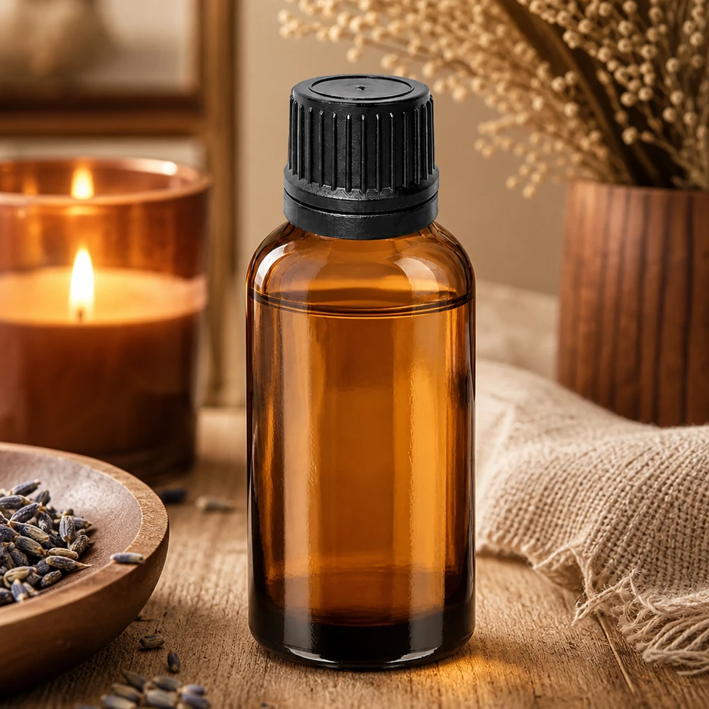 30 ml dråbeflaske 1 mm sort OV BrownLine UT18/30 Kompakt 30 ml dråbeflaske med præcis 1 mm åbning til aromaterapi.