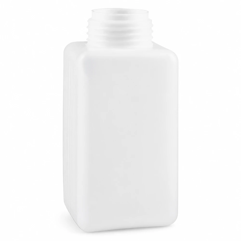 Kemikalieflaske 1500 ml, bred hals fremstillet af PE-HD, naturfarve, GL 65 1500 ml kemikalieflaske af PE-HD med bred hals, naturfarvet og gennemsigtig, til sikker opbevaring