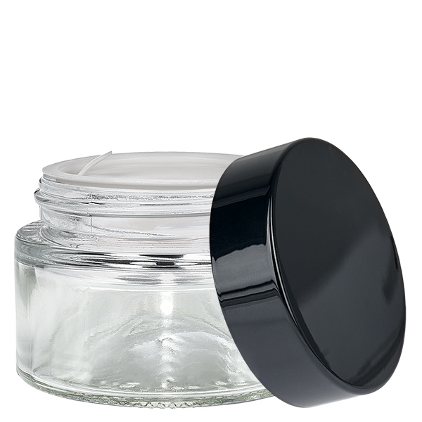 Glaskrukke 30 ml klar med indsatslåg UNiTWIST Glaskrukke 30 ml klar med indsatslåg UNiTWIST