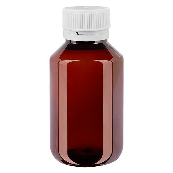 PET-flaske 50 ml med hvid riflet OV PET-flaske 50 ml med hvid riflet OV
