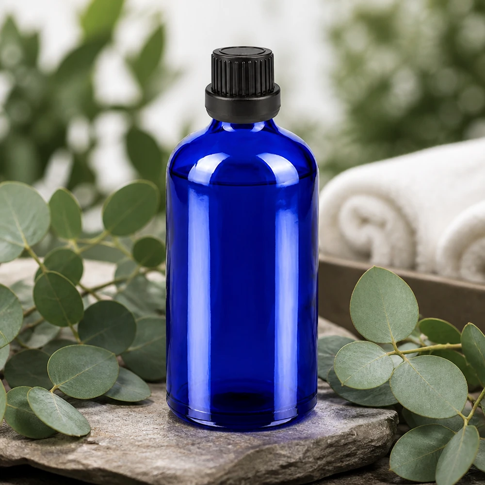 100 ml dråbeflaske 2 mm sort OV BlueLine UT18/100