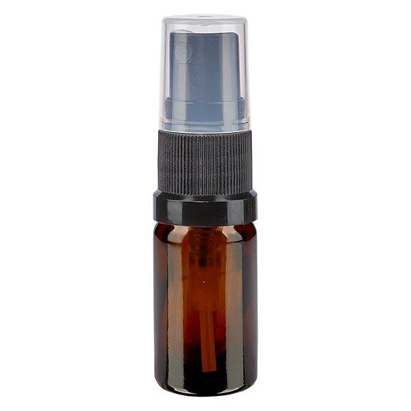 Apotekerflaske brun 5ml spraytilbehør sort Apotekerflaske brun 5ml spraytilbehør sort