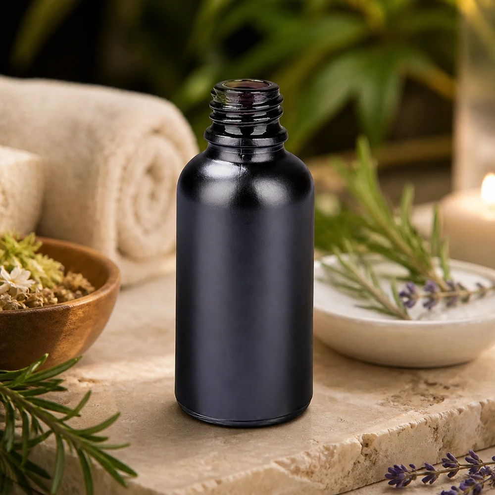 30 ml apoteksflaske BlackLine UT18/30 UNiTWIST Kompakt 30 ml apotekerflaske BlackLine UT18/30 UNiTWIST til aromaterapeutiske olier og essenser