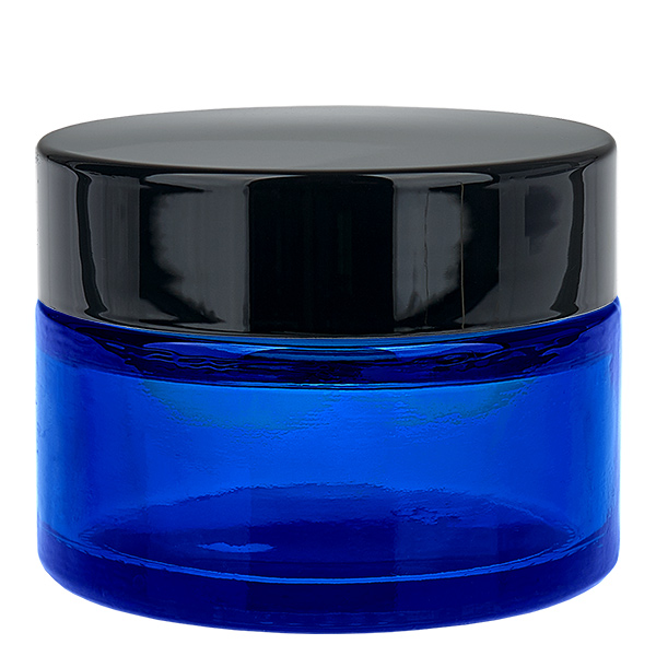 Glaskrukke 30 ml blå med indsatslåg UNiTWIST Glaskrukke 30 ml blå med indsatslåg UNiTWIST