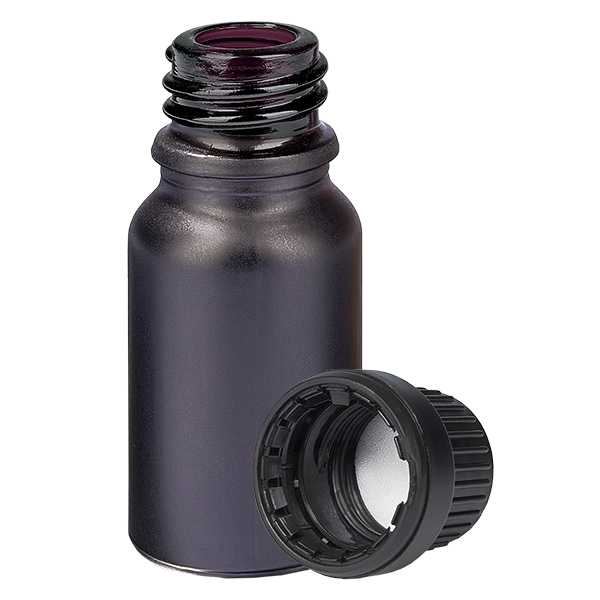 10 ml flaske 11 mm SV sort OV BlackLine UT18/10 10 ml flaske 11 mm SV sort OV BlackLine UT18/10
