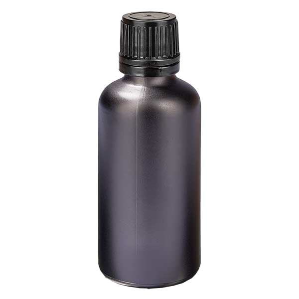 50ml Dropperflaske 1mm OV SortL. UT18/50 50ml Dropperflaske 1mm OV SortL. UT18/50
