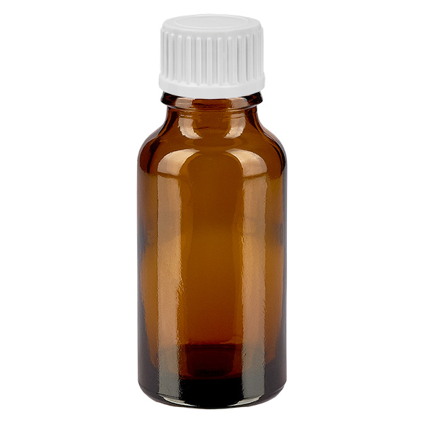 20 ml (globule) flaske 3 mm GR m. STD BrunL. UT18/20