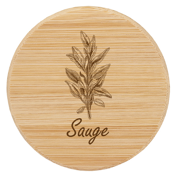 Kappe i træ "Sauge" til WECK RR60